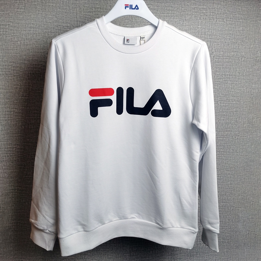 Áo Sweater Cổ Tròn In Logo Fila Kiểu Cổ Điển Thời Trang Cho Nam Và Nữ