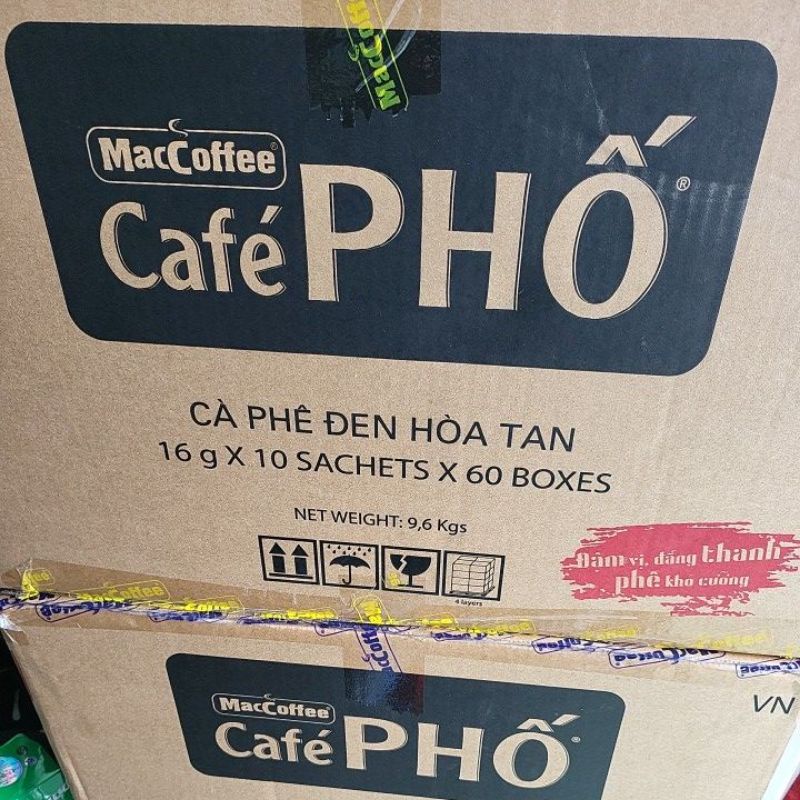 Cà phê Phố Hộp đen đá 16g ( 10 gói )