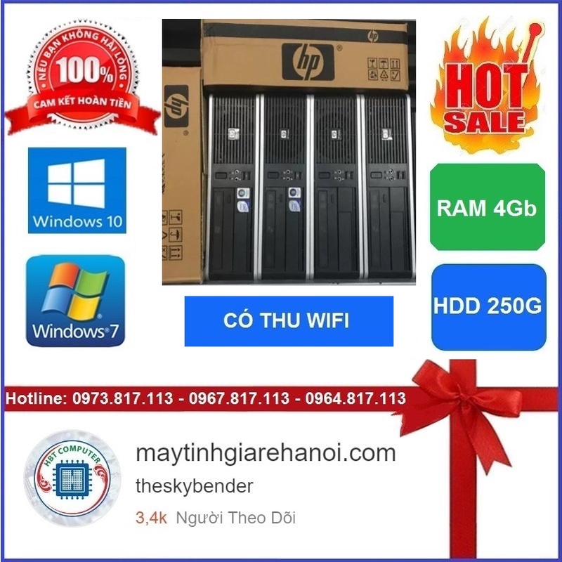 Bộ Máy tính cây màn đầy đủ dùng văn phòng giải trí giá rẻ chất lượng tốt có thu wifi