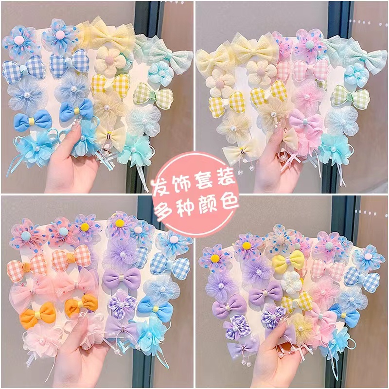 Kẹp Tóc Nơ Hình Hoa Dễ Thương Cho Bé Gái