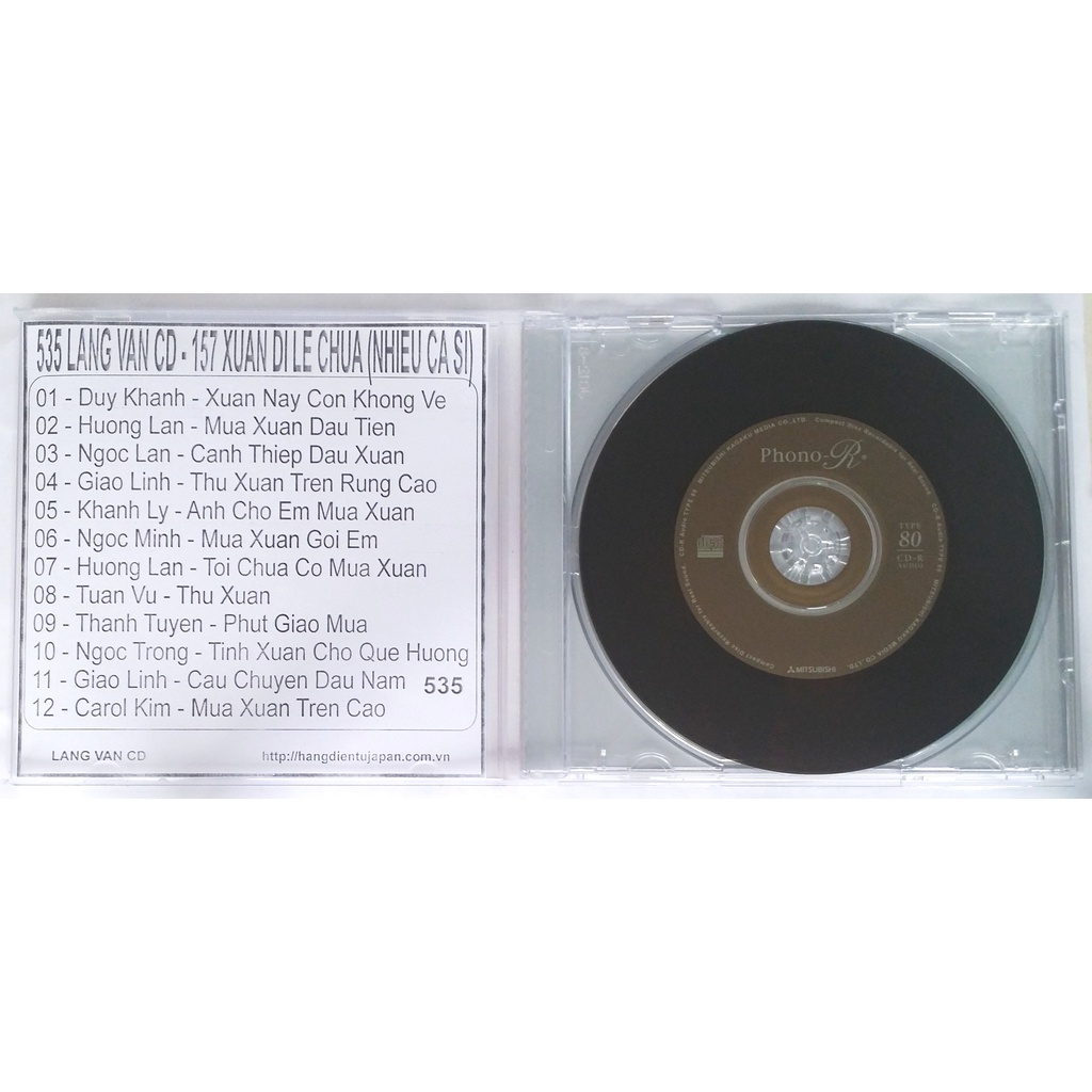 Combo5 gồm 4 Cd nhạc Xuân (503-562)