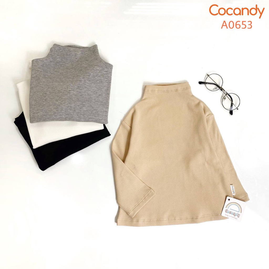 Áo dài thun giữ nhiệt cho bé của COCANDY mã A0654, A0653, A0652, A0651