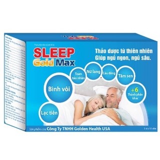 Viên uống ngủ ngon thảo dược sleep gold max - giảm mất ngủ - giúp ngủ ngon sâu giấc