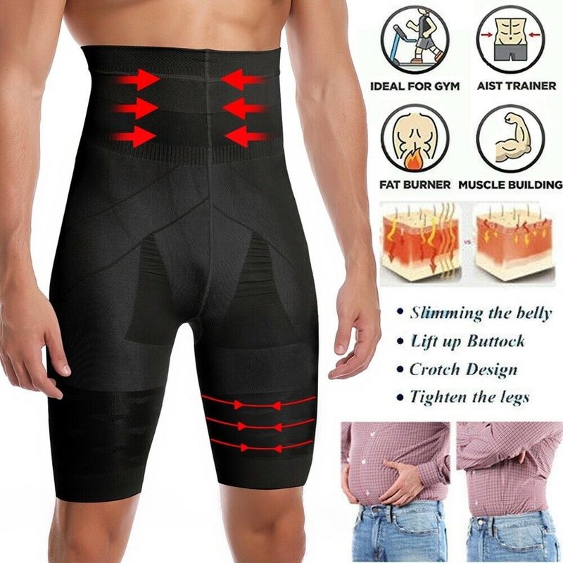 Quần Gen Nịt Bụng Lưng Cao Định Hình Cơ Thể Dành Cho Nam