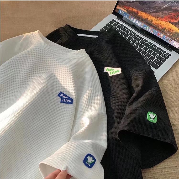 Áo nam Plus Size Màu Trơn Dáng Rộng Phong Cách Hàn Quốc