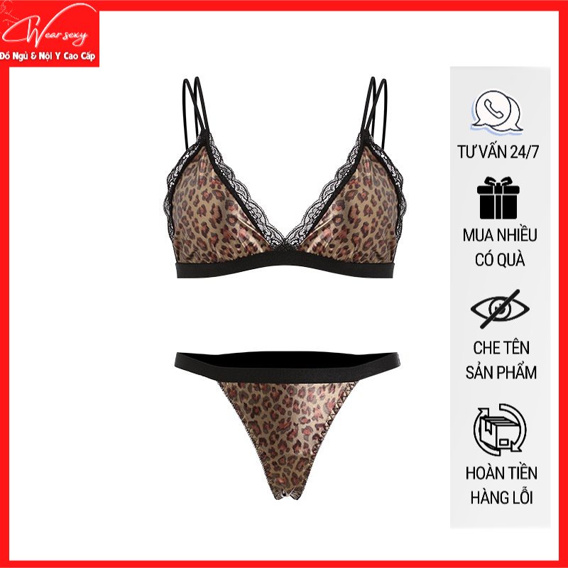 [SẴN] Đồ Lót Gợi Cảm Da Báo Ren Đam Mê Nóng Bỏng MS19099 [CWEAR.SEXY_ĐỒ NGỦ &amp; NỘI Y CAO CẤP]