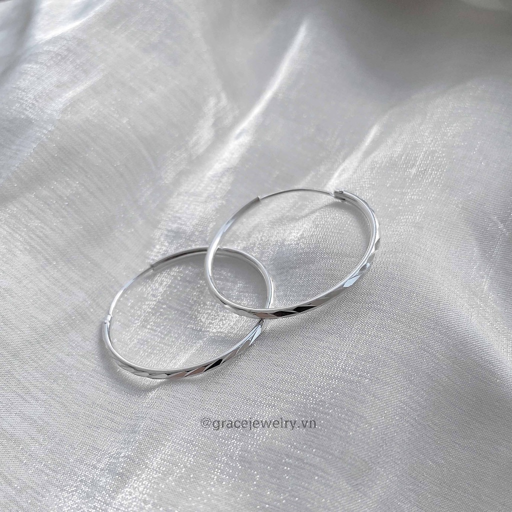 Khuyên tai Dashing Hoop 4.5 Grace Jewelry (Đôi)