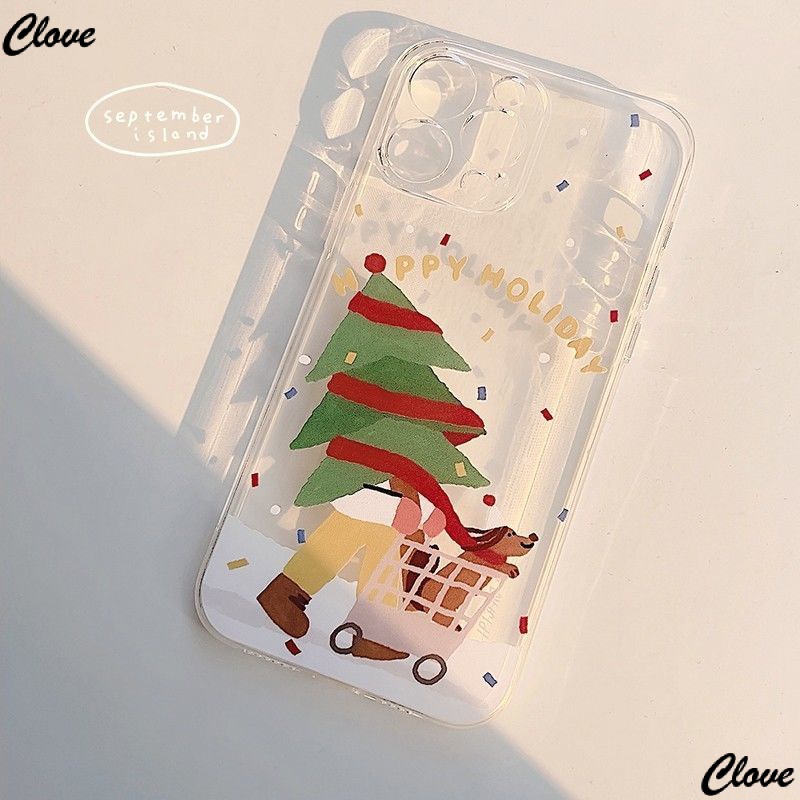 Ốp Điện Thoại Dẻo Họa Tiết Giáng Sinh / Halloween / Cây Thông Dễ Thương Cho Iphone 11plus 13iPhone12 promax xr8 WYN4