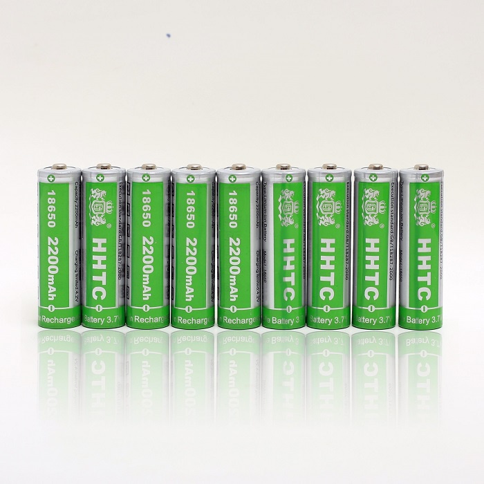 Pin sạc cell 18650 HHTC Green - Dùng tốt cho các loa máy nghe nhạc mini nghe kinh pháp - 2200mAh 4.2V