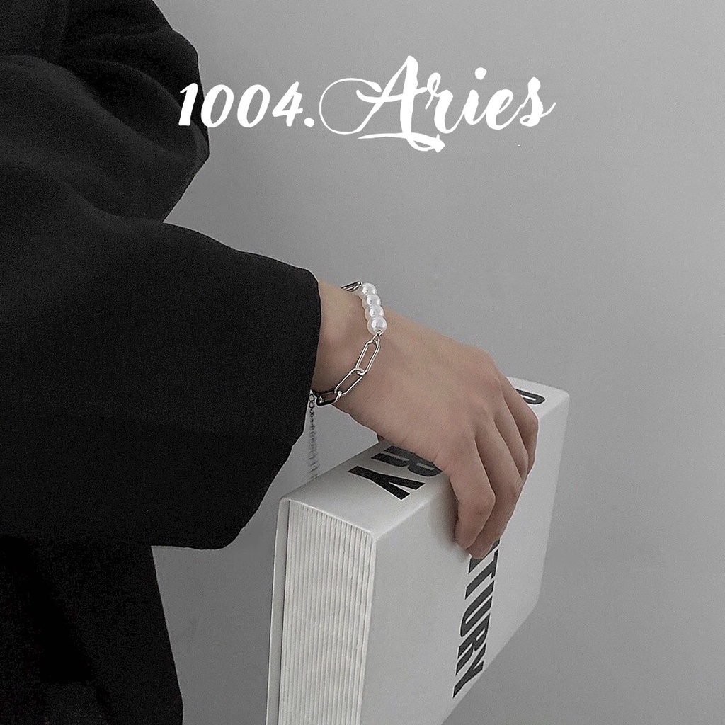 Vòng tay ngọc kiểu xích đan xen - 1004.ARIES