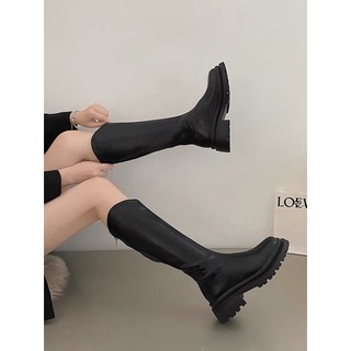 Giày Bốt Cổ V 4 Phân Da Lì Hàng Loại 1