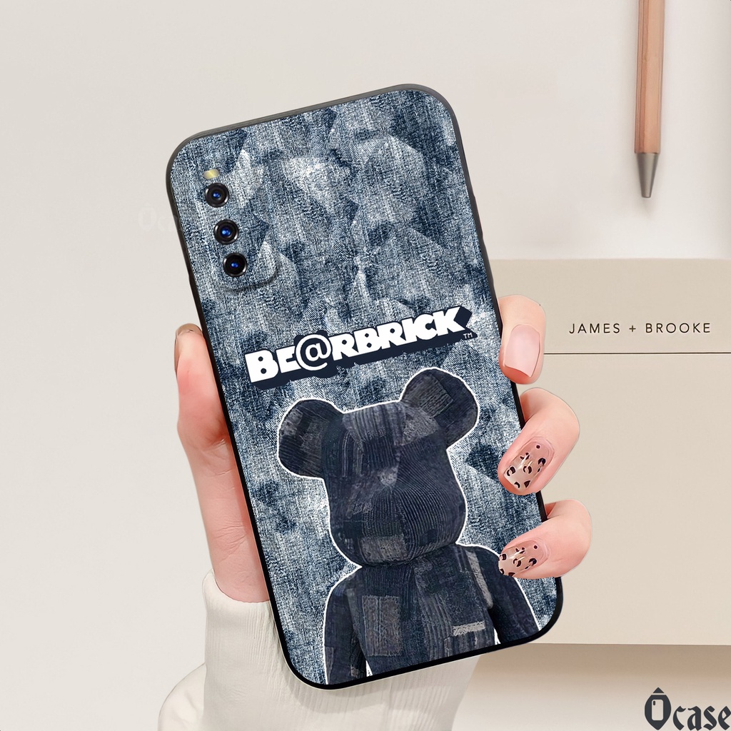 Ốp lưng Vivo iqoo Z1 / iqoo Neo 3 in hình gấu  cạnh viền vuông có bảo vệ camera