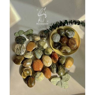 Đá thanh tẩy Palm Ocean Jasper sưu tầm, tarot, reiki, thiền định