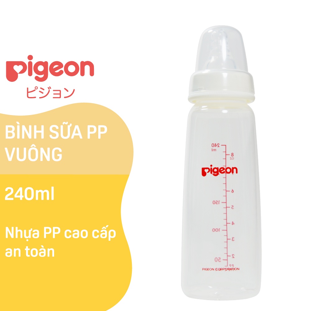 Bình Sữa PP Vuông Pigeon Flexible 120ml/240ml