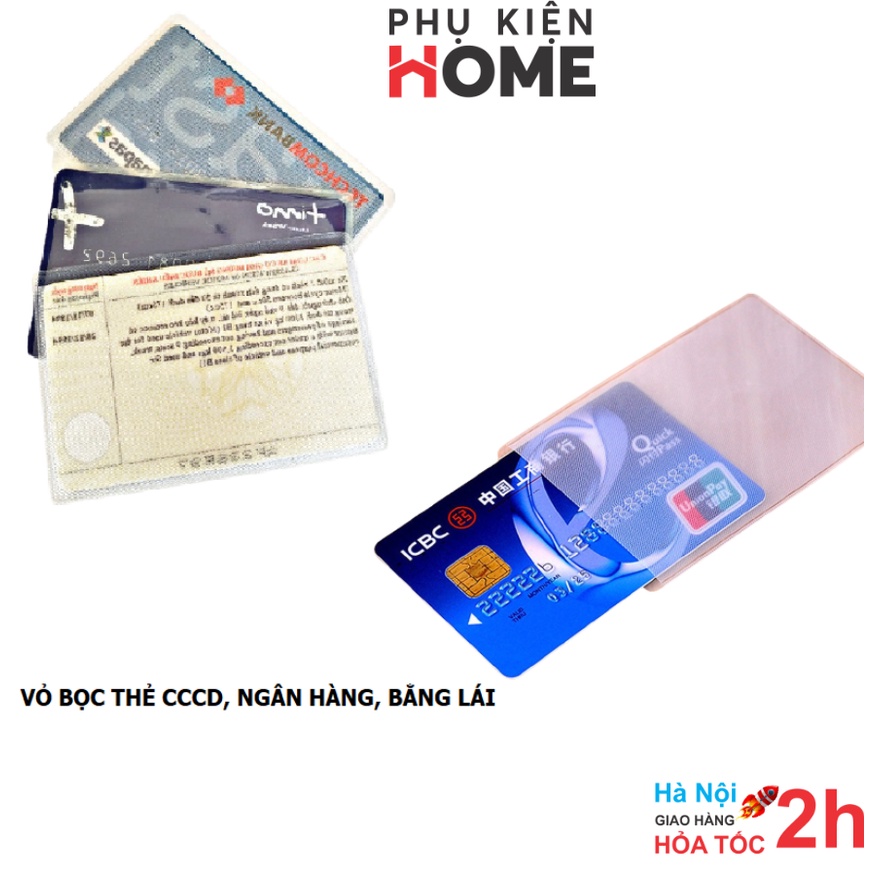 Set 4 - Vỏ Bọc Các Loại Thẻ Thường Xuyên Sử Dụng, Căn Cước Công Dân, Thẻ ATM, Thẻ Sinh Viên, Phụ kiện home 5959