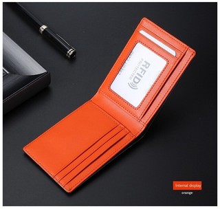Ví Da Mini RFID Siêu Mỏng Kiểu Dáng Thời Trang Cho Nam