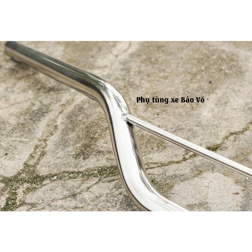 Ghi đông xe máy classic phong cách tracker, scrambler....inox304