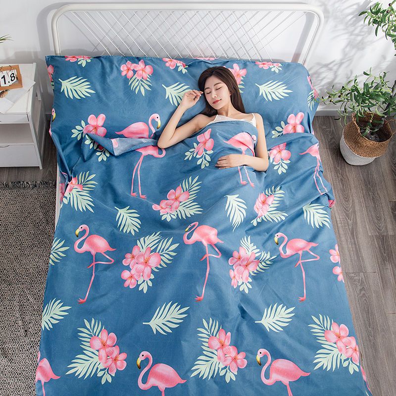 Jh Túi Ngủ Đôi Cách Nhiệt Thân Thiện Với Da Mang Đi Du Lịch Tiện Lợi