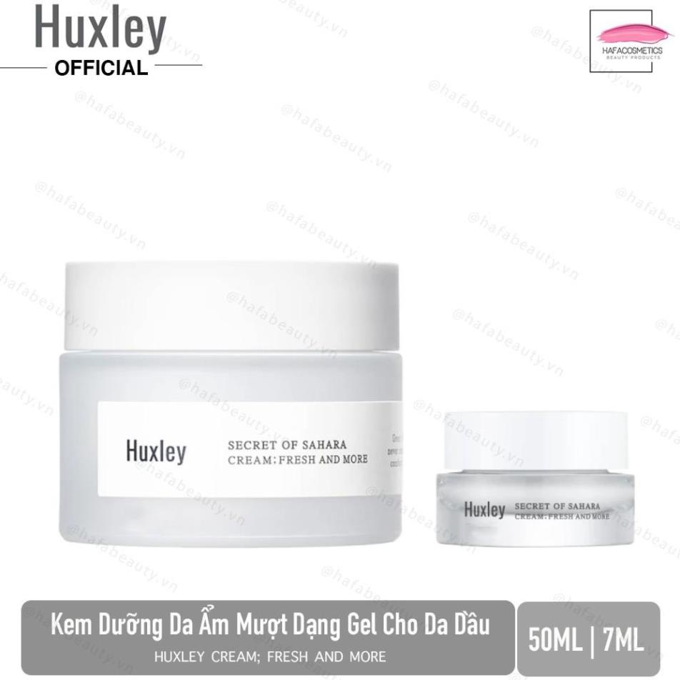 Kem cấp nước dưỡng ẩm da dạng gel Huxley Cream; Fresh and More _ HANA