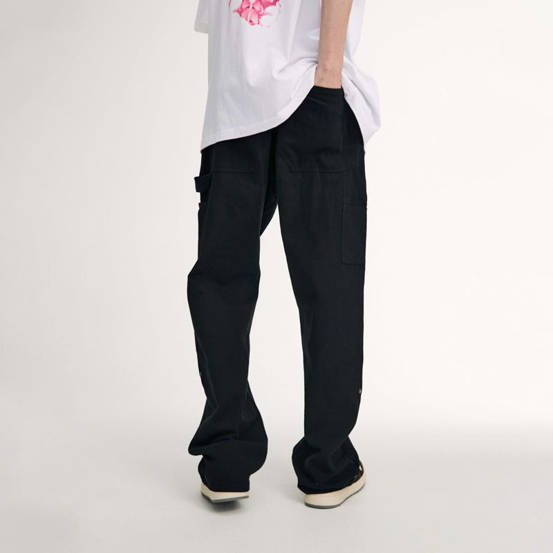 Quần Dài Dáng Suông Rộng Phong Cách Thời Trang Retro Mỹ