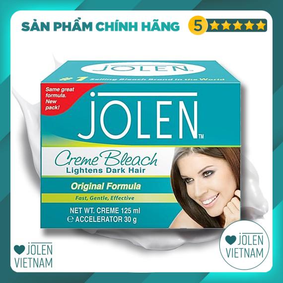 Kem Tẩy Màu Lông Jolen 155gr Original cho da thường - Nhập UK (Kem Làm Nhạt Màu Lông)