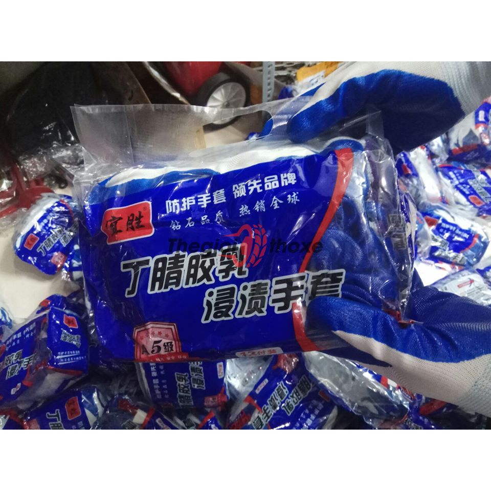 Găng tay phủ cao su phom co giãn, bao tay sửa xe cao cấp  - Thế Giới Thợ Xe