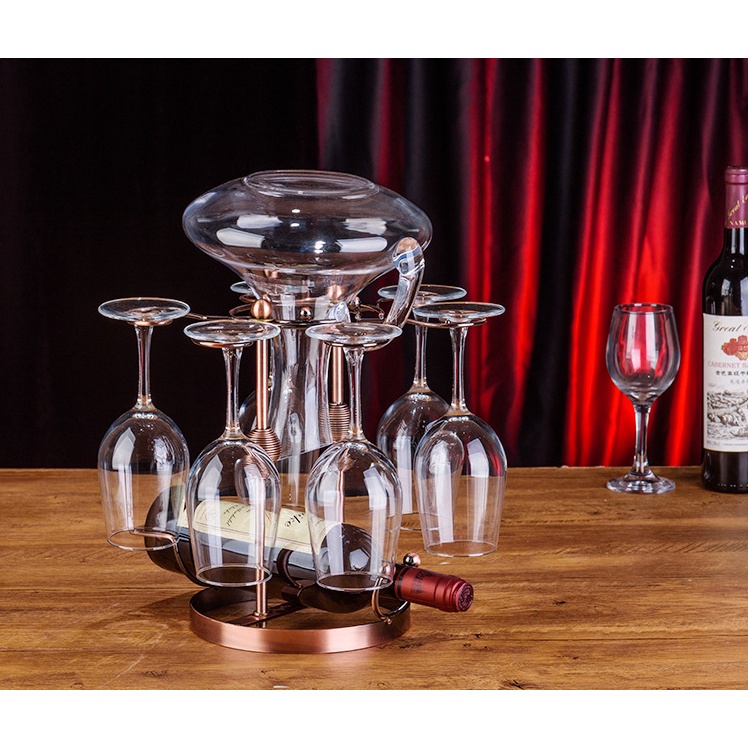 Giá Đỡ Ly Rượu Vang Hình Chữ U Bằng Sắt Đa Năng Phong Cách Châu Âu