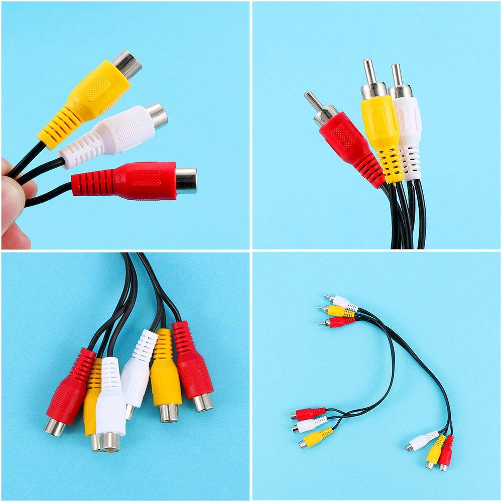 1 Cáp Chuyển Đổi AV TV DVD Player 3 RCA Sang 6 RCA Chất Lượng Cao