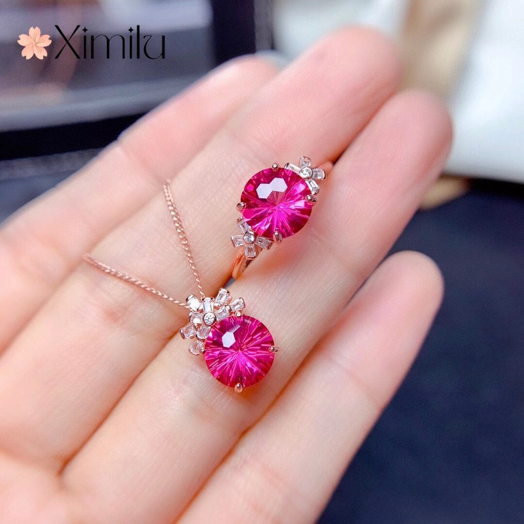 Set Dây Chuyền + Nhẫn + Nhẫn + Bông Tai Hình Pháo