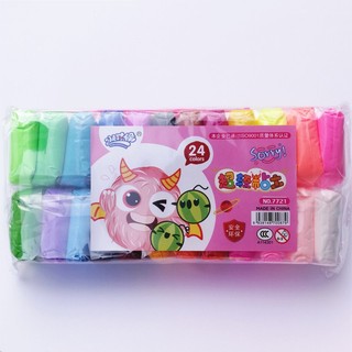 Bộ Đất Sét Soft Clay 24 Màu Siêu Nhẹ