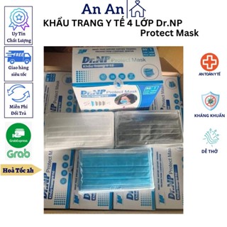 Khẩu Trang Y Tế 4 Lớp Chống Bụi Mịn Cao Cấp Dr.NP protect mask Hộp 50 Cái - An Ann