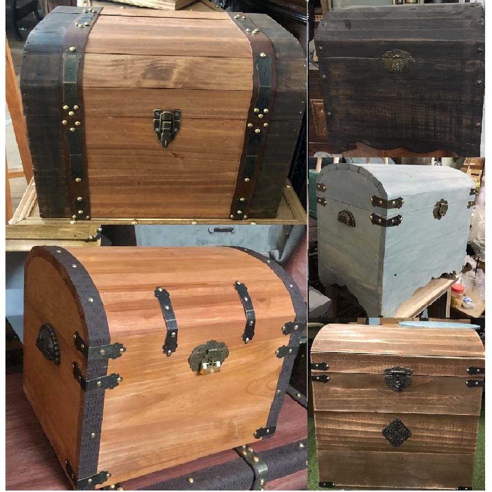 Rương gỗ size trung