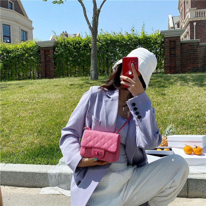 Túi đeo vai IELGY hình vuông cỡ nhỏ phong cách phương Tây thời trang cho nữ