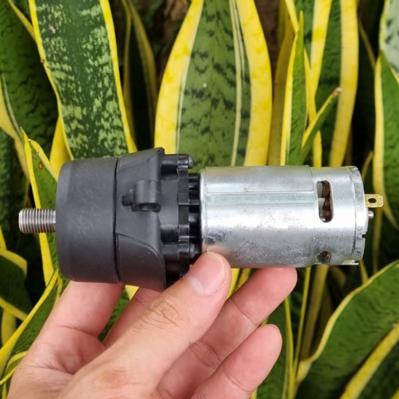 Động cơ 555 DC 18V kèm hộp số máy khoan - Hộp số giảm tốc 555