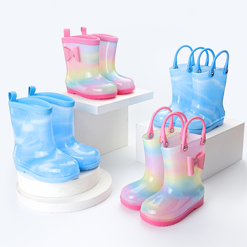 Ủng Đi Mưa Chống Nước In Hình Hoạt Hình Dễ Thương Cho Trẻ Mẫu Giáo