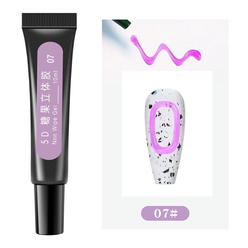 Set gel nổi 6 màu