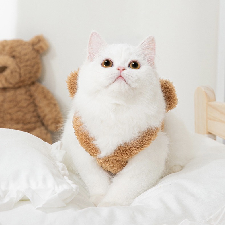 Áo Ấm Mùa Đông Cho Thú Cưng Tai Thỏ, Quần Áo Mùa Đông Cho Chó Mèo Cao Cấp Hihapet