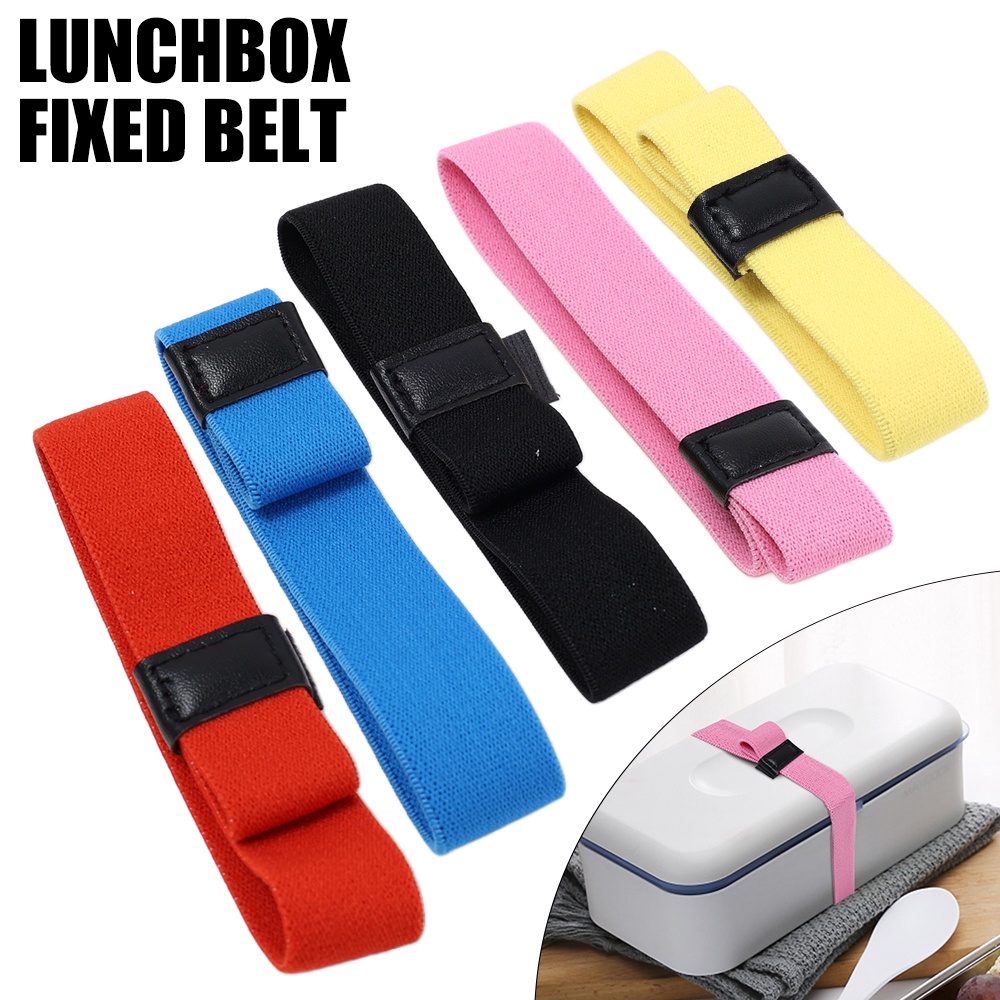 Dây Đai Nylon Hai Lớp Co Giãn Cố Định Hộp Cơm Trưa Chống Rò Rỉ Có Thể Điều Chỉnh