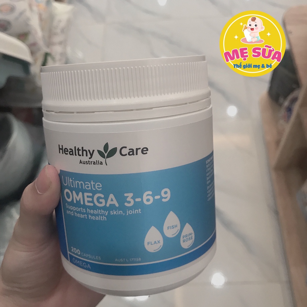 Omega 3 6 9 Healthy Care hộp 200 viên nhập khẩu Úc