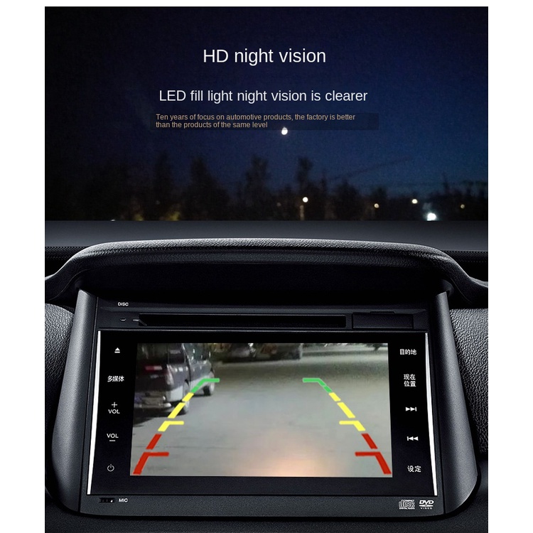 Camera Lùi Xe CCD Với 12 Bóng Đèn Led Hỗ Trợ Quay Ban Đêm Cho Xe Hơi | BigBuy360 - bigbuy360.vn