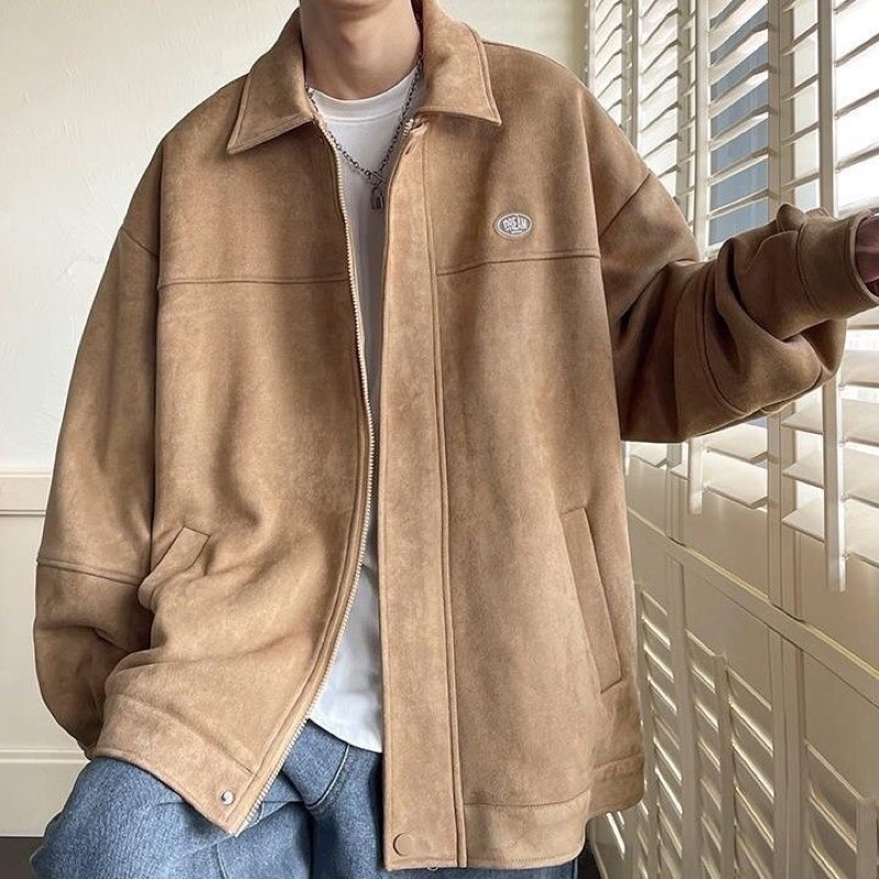 Áo Khoác Da Lộn Vintage Nam Nữ