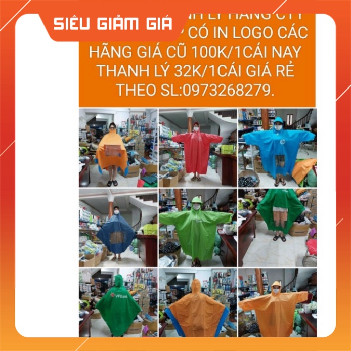 TIỆN ÍCH  Áo Mưa , hàng CTY dày dặn mẫu đẹp có in logo giá 32000₫/1cái