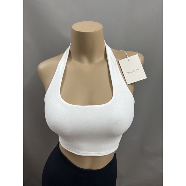 Áo yếm croptop hai lớp ANNAKIKI chất cotton không mút đệm - A68