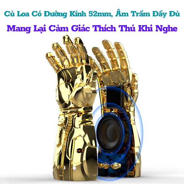 Loa Bluetooth Hình Găng Tay Vô Cực Thanos - Loa Không Dây Âm Thanh Xuất Sắc - Âm Bass Dập Căng