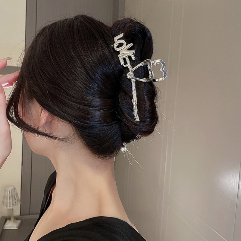 [Hàng thiết kế] Kẹp tóc nữ hình nụ hồng đính đá sang trọng quý phái cho nàng