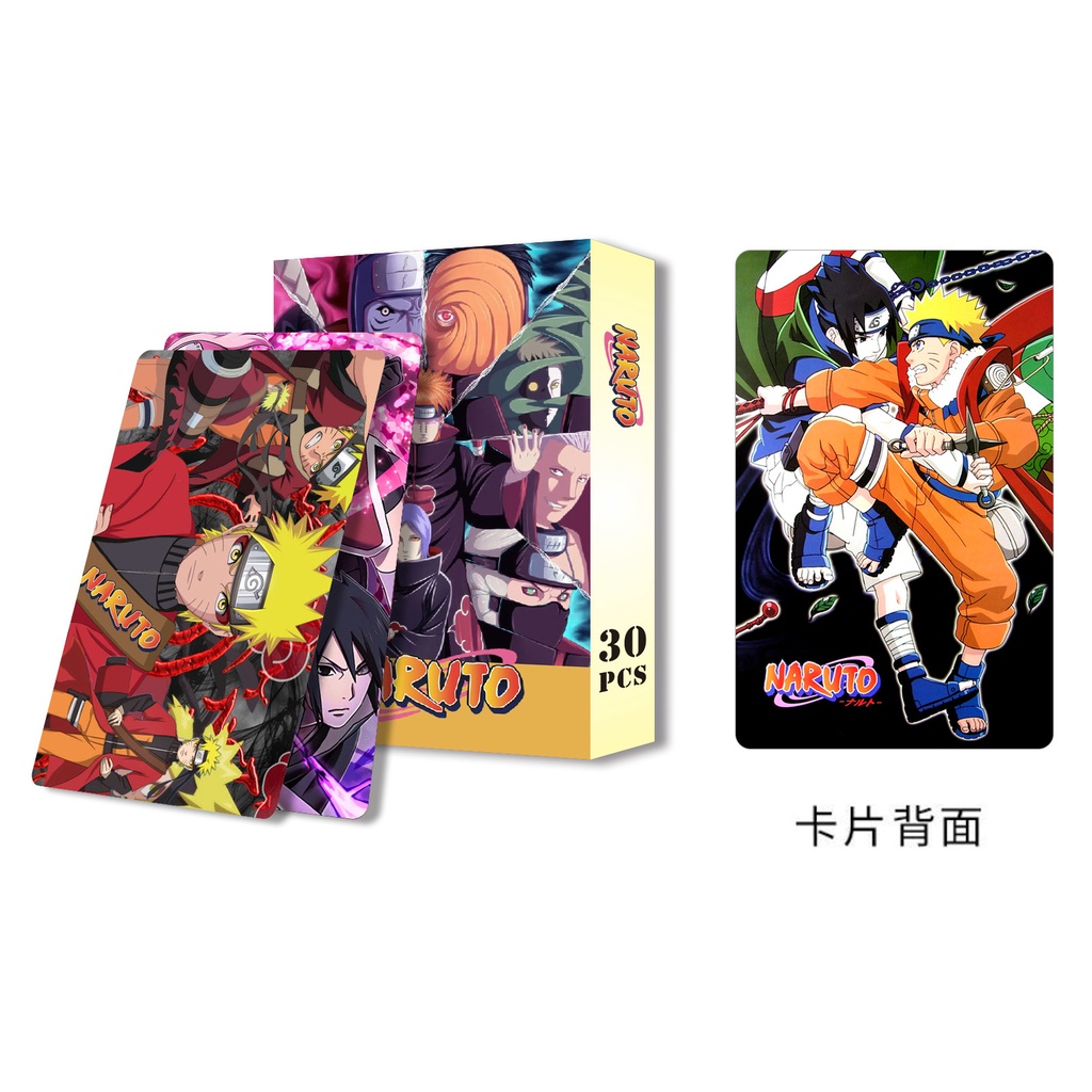 2022 Naruto Lomo Card Double-sided Color Printing Photocard Postcard 30pcs/box