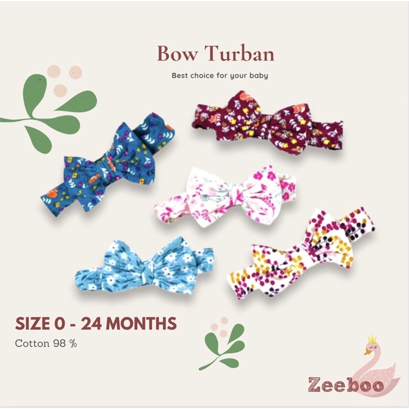 Băng đô rửa mặt nơ turban hoa nhí dễ thương, hàng xuất dư, việt nam xuất khẩu, chất liệu vải cao cấp