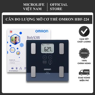Cân Phân Tích Lượng Mỡ Cơ Thể Điện Tử Cao Cấp Omron HBF-224 | Thương Hiệu Nhật Bản - Bảo Hành 3 Năm