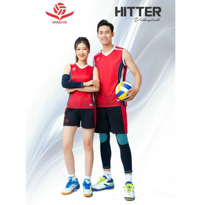 Bộ quần áo bóng chuyền sát nách Hitter nam nữ vải mè cao cấp mới nhất 2022