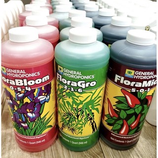 Phân bón General Hydroponics Flora Micro,Grow,Bloom
